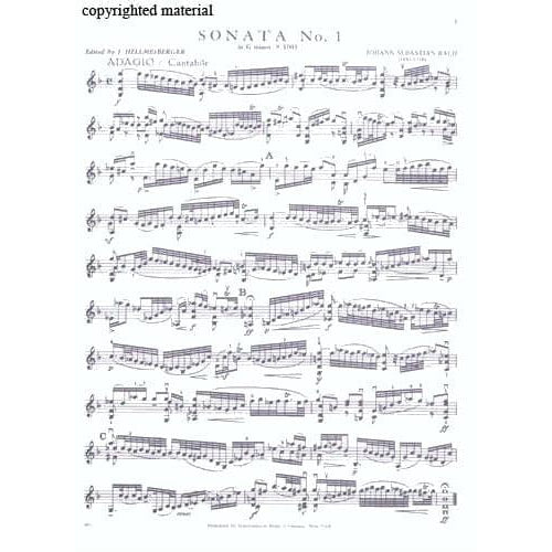 Bach, JS -  6 Sonatas and Partitas for Solo Violin, BWV 1001-1006 - edited by Joseph Hellmesberger - International Music Company