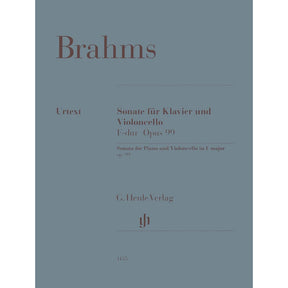 Brahms, Johannes - Cello Sonata No 2 in F Major, Op 99 - Cello and Piano - edited by Egon Voss and Johannes Behr - Henle