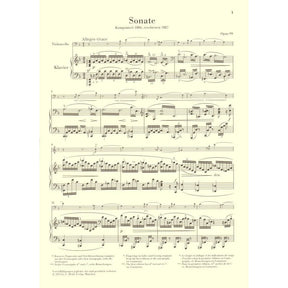 Brahms, Johannes - Cello Sonata No 2 in F Major, Op 99 - Cello and Piano - edited by Egon Voss and Johannes Behr - Henle
