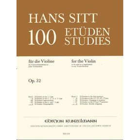 Sitt, Hans - 100 Etudes for Violin, Op 32 Volume 5: Double Stops - Violin - Kunzelmann