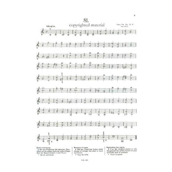 Sitt, Hans - 100 Etudes for Violin, Op 32 Volume 5: Double Stops - Violin - Kunzelmann