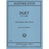 Hoffmeister, Franz Anton - Duet in G Major - Violin and Viola - edited by William Primrose - International Edition