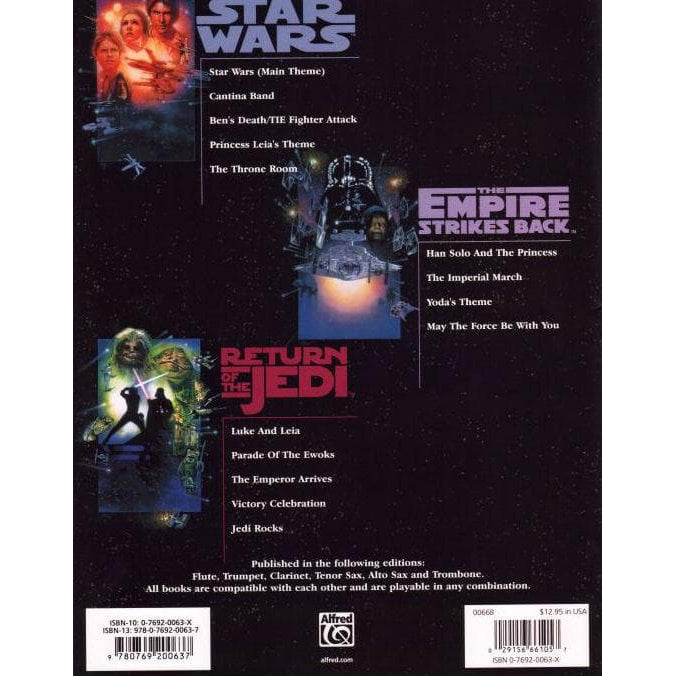Williams, John - Music From The Star Wars Trilogy - Violin - Alfred Music Publishing