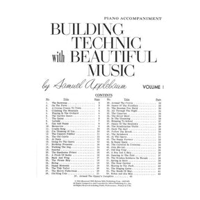 Applebaum, Samuel - Building Technique With Beautiful Music - Book 1 for Piano Accompaniment - Belwin/Mills Publication