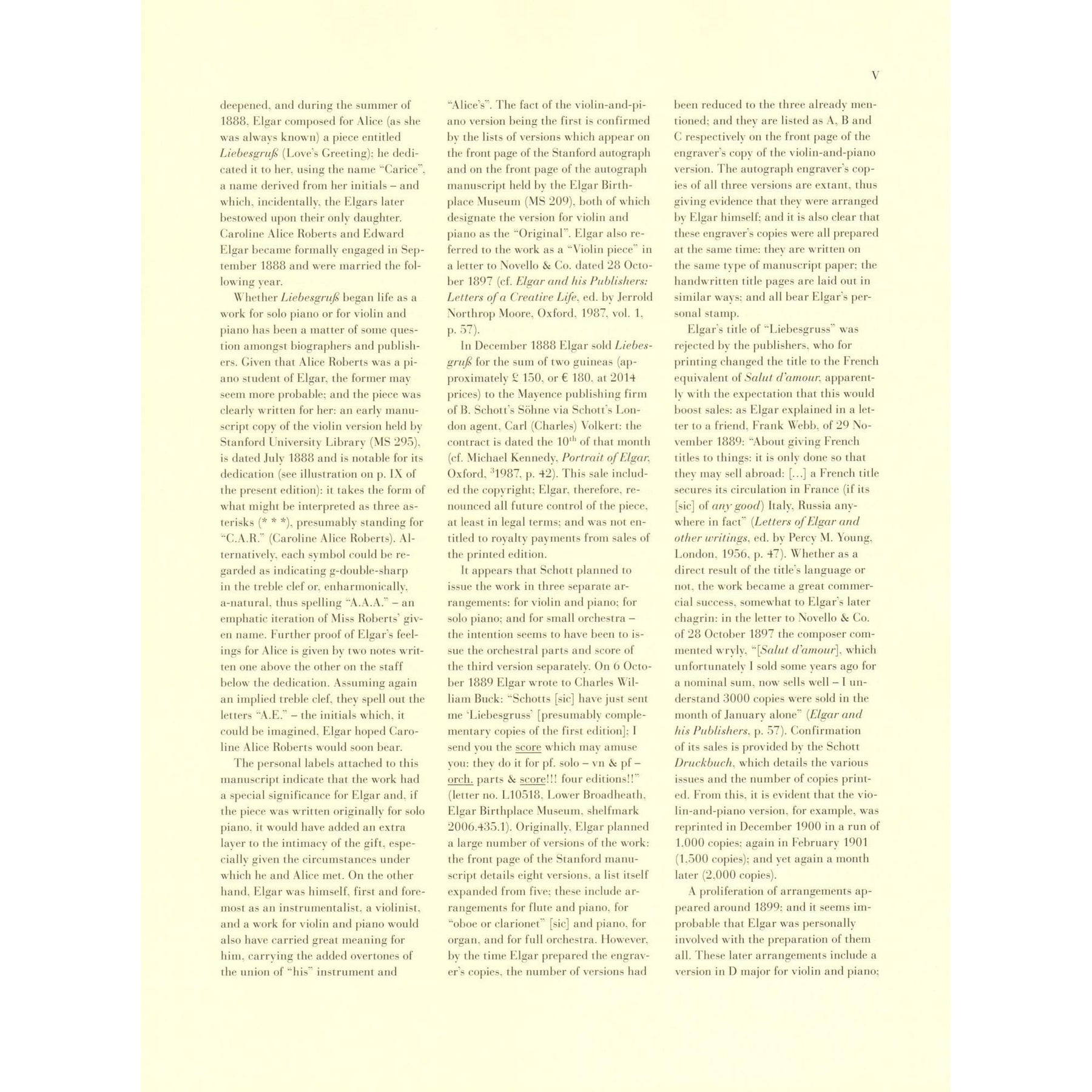 Elgar, Edward - Salut d'amour, Opus 12 - for Violin and Piano - edited by Rupert Marshall-Luck - G Henle URTEXT