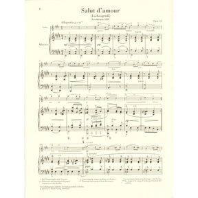 Elgar, Edward - Salut d'amour, Opus 12 - for Violin and Piano - edited by Rupert Marshall-Luck - G Henle URTEXT