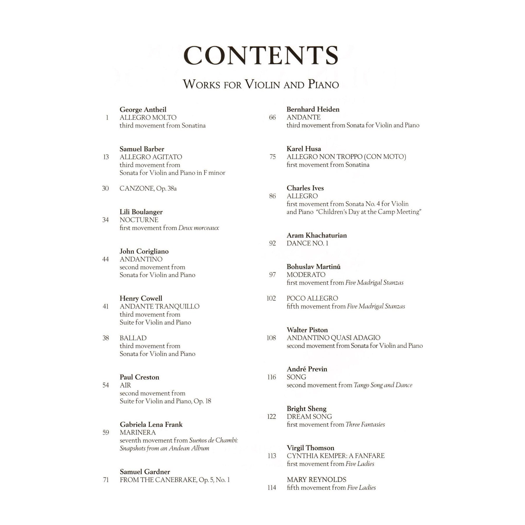 The G. Schirmer Violin Anthology - 24 Works from the 20th and 21st Centuries - for Violin and Piano - G. Schirmer