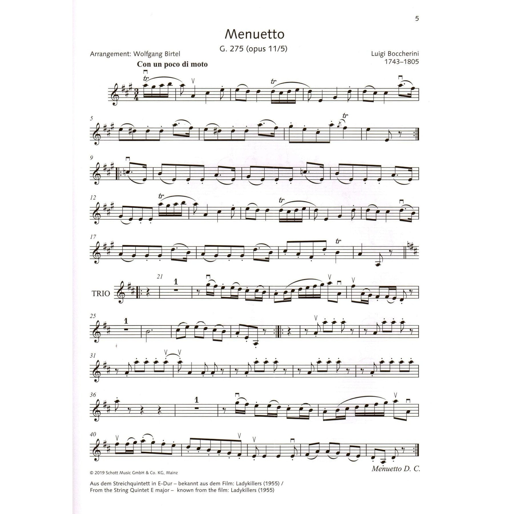 The Entertainer: 33 Popular Pieces - for Violin and Piano - Edited by Wolfgang Birtel - Schott