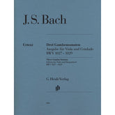 Bach, JS - 3 Gamba Sonatas BWV 1027 1029 for Viola and Piano - G. Henle Verlag URTEXT Edition