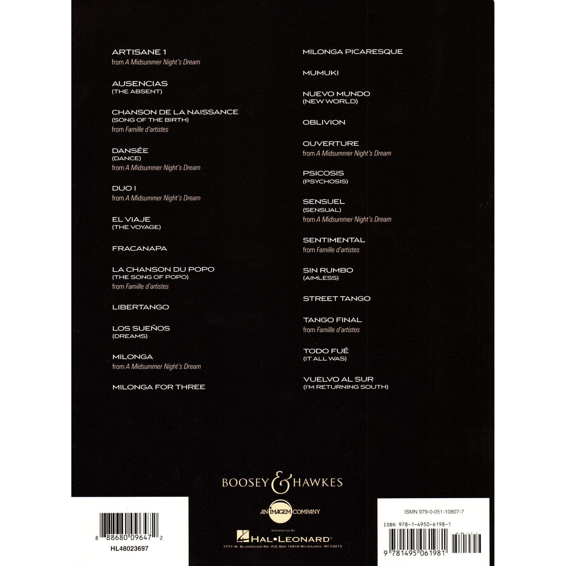 Piazzolla, Astor - 25 Piazzolla Tangos - for Cello and Piano - Boosey & Hawkes