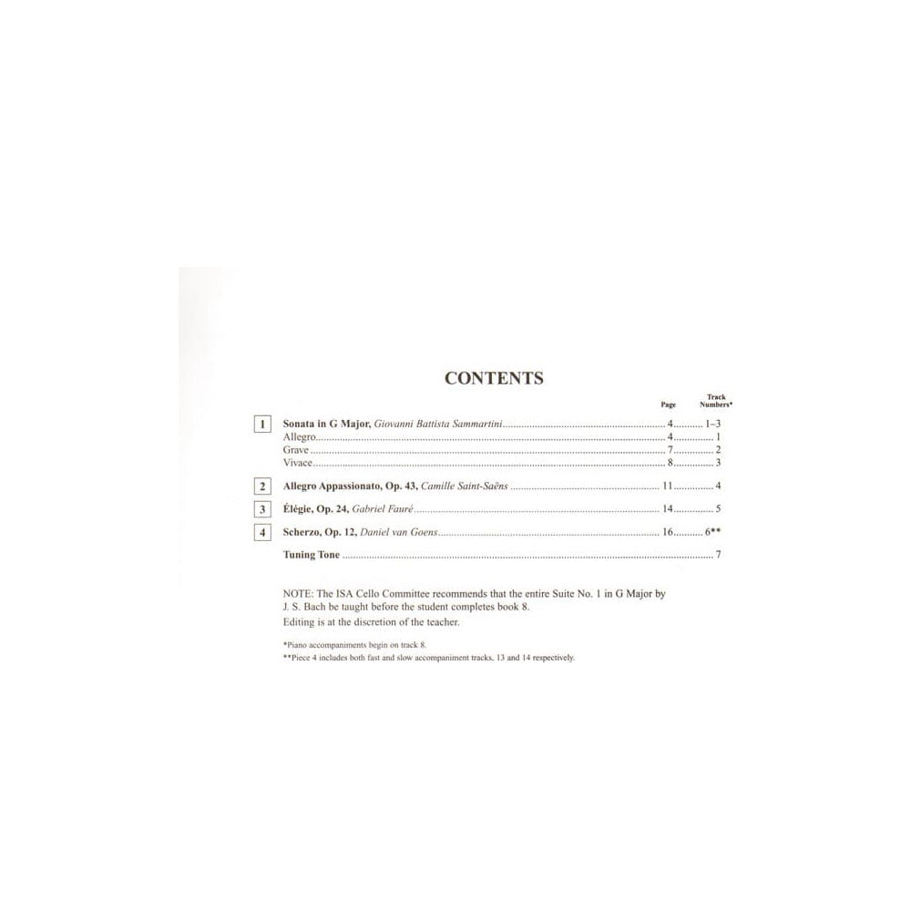 Suzuki Cello School Method Book and CD, Volume 8