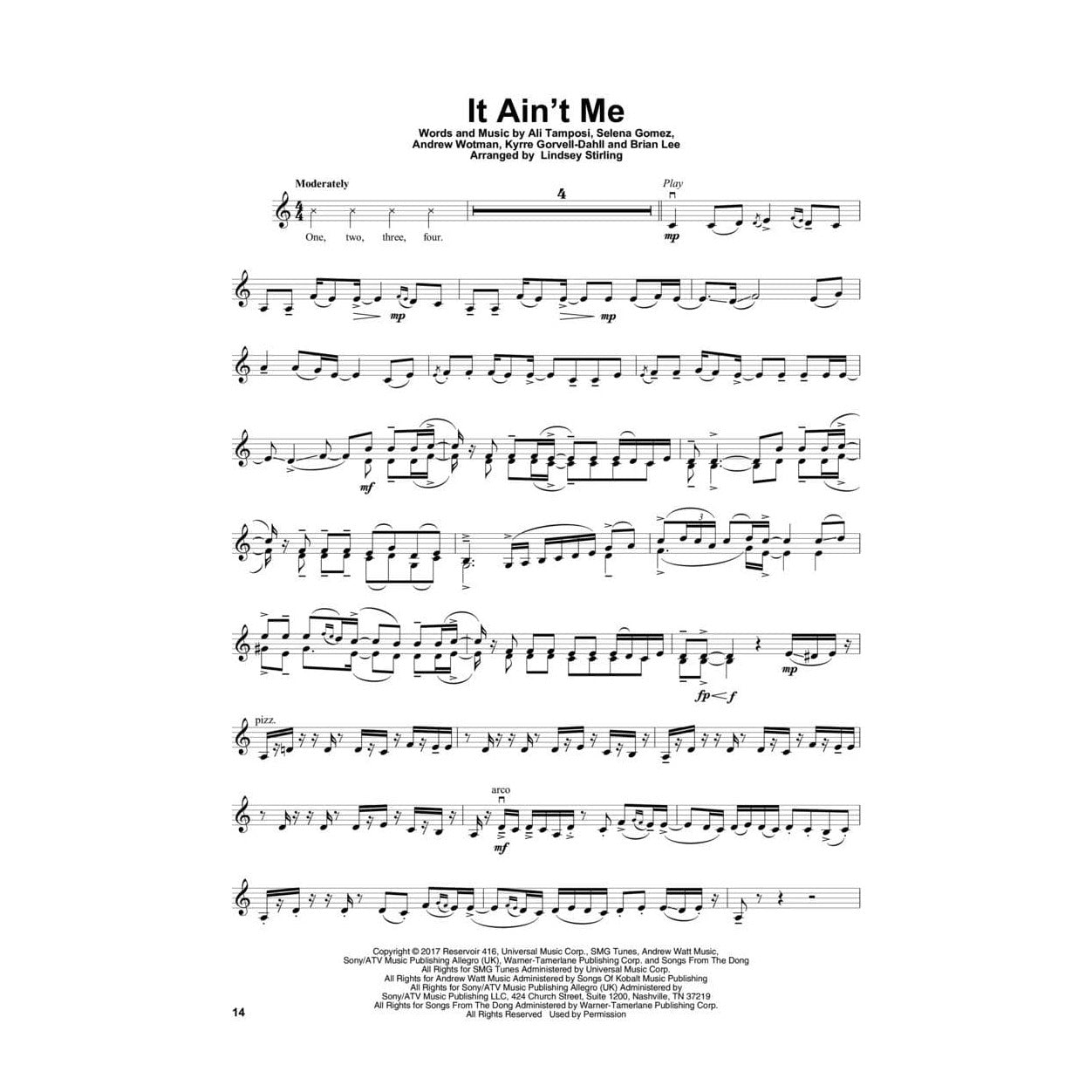 Violin Play-Along Volume 79: Lindsey Stirling Top Songs - for Violin - with Online Audio Access - Hal Leonard