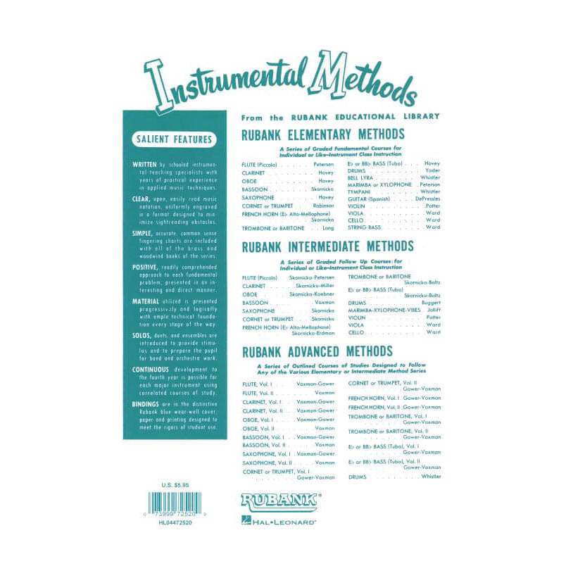 Hohmann/Wohlfahrt - Beginning Method for Violin, Volume 2 - compiled and edited by Harvey S Whistler - Rubank Edition (Hal Leonard)