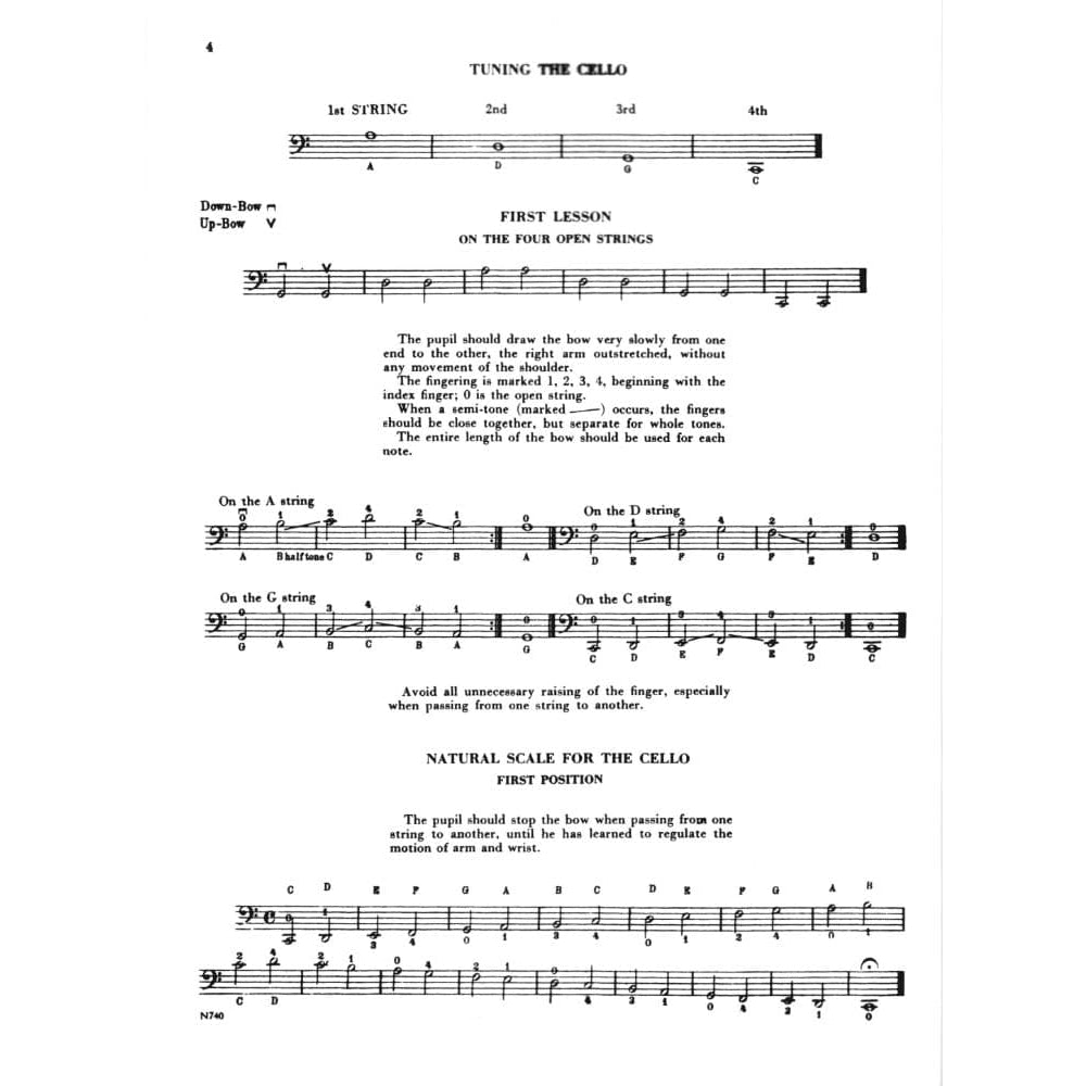Lee, Sebastian - Method for Cello (Including Op 31, Book 1) - Cello solo - Carl Fischer Edition