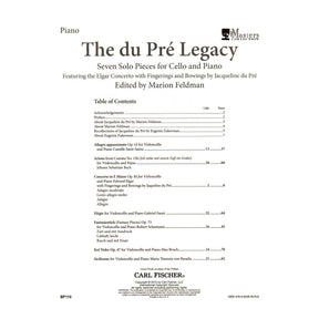 Jacqueline du Pre - The du Pre Legacy - Seven Solos for Cello and Piano - Carl Fischer