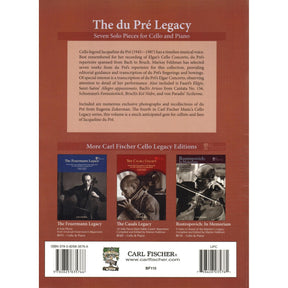 Jacqueline du Pre - The du Pre Legacy - Seven Solos for Cello and Piano - Carl Fischer