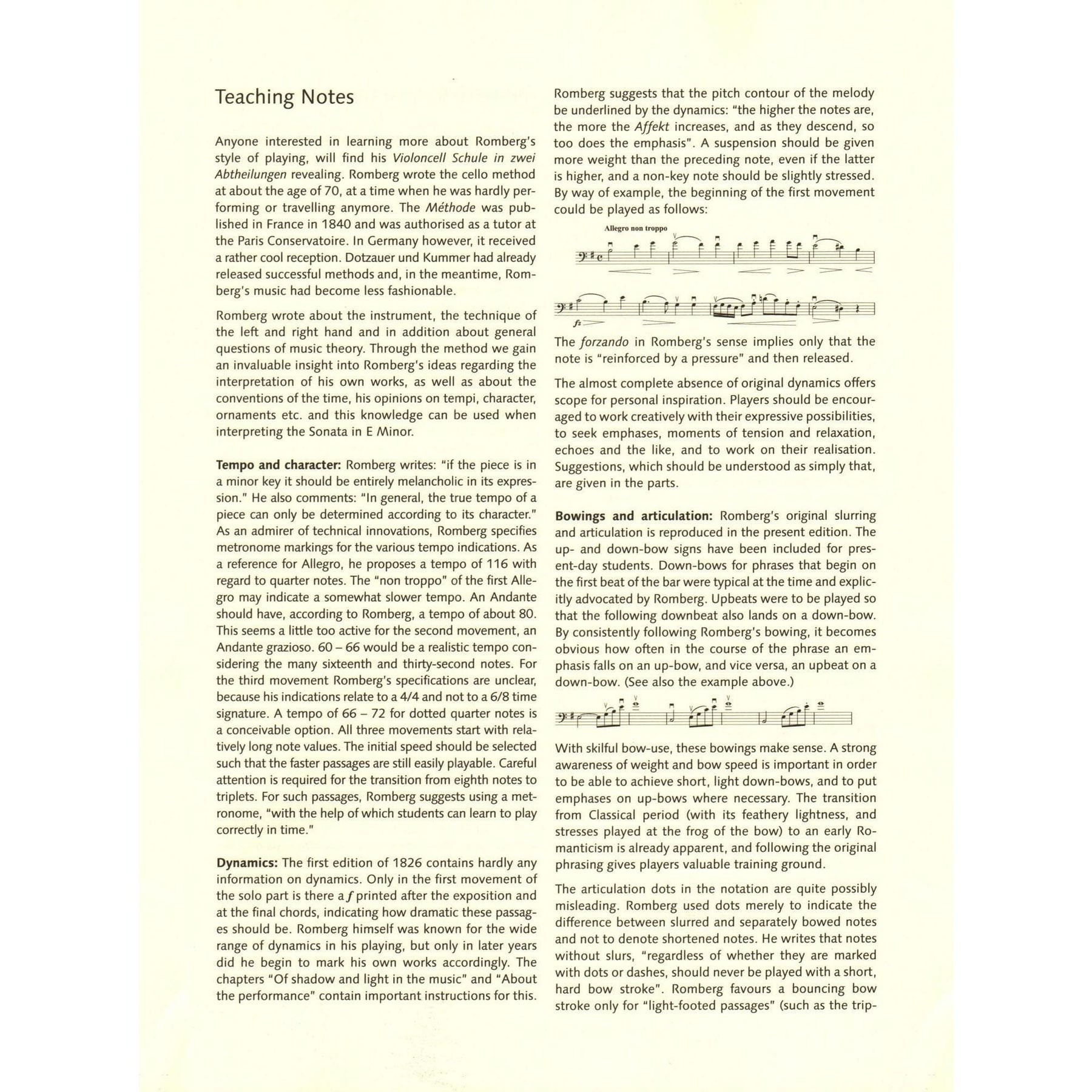 Romberg, Bernhard - Sonata in E minor, Op. 38/1 - for Cello and Piano - arranged by Jansen - edited by Ellis - Schott Student Edition