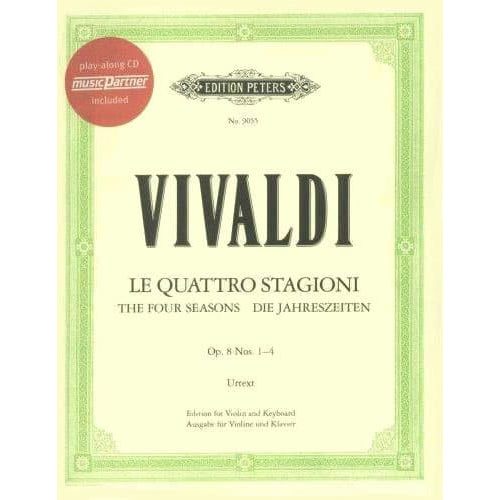 Vivaldi, Antonio - The Four Seasons: 4 Concertos for Violin and Orchestra (Complete) - Violin and Piano - Peters