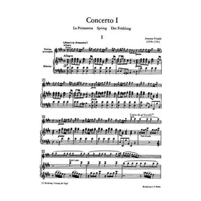 Vivaldi, Antonio - The Four Seasons: 4 Concertos for Violin and Orchestra (Complete) - Violin and Piano - Peters