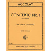 Accolay, JB - Concerto No 1 in a minor for Violin - Arranged by Josef Gingold - International Edition
