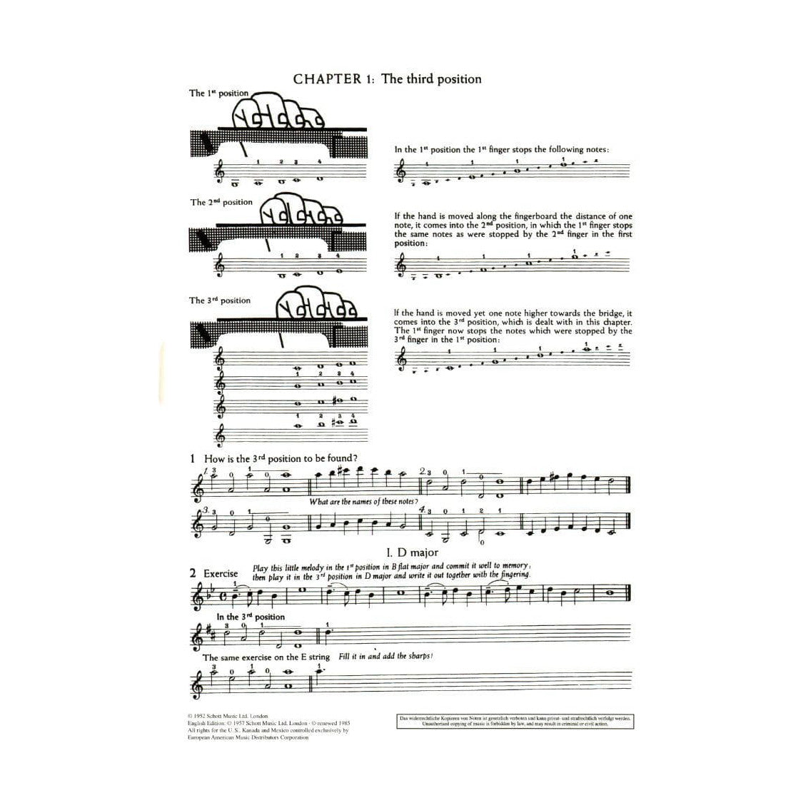 Doflein, Erich and Elma - The Doflein Method Volume 3: 2nd and 3rd Positions - Violin - Schott Edition