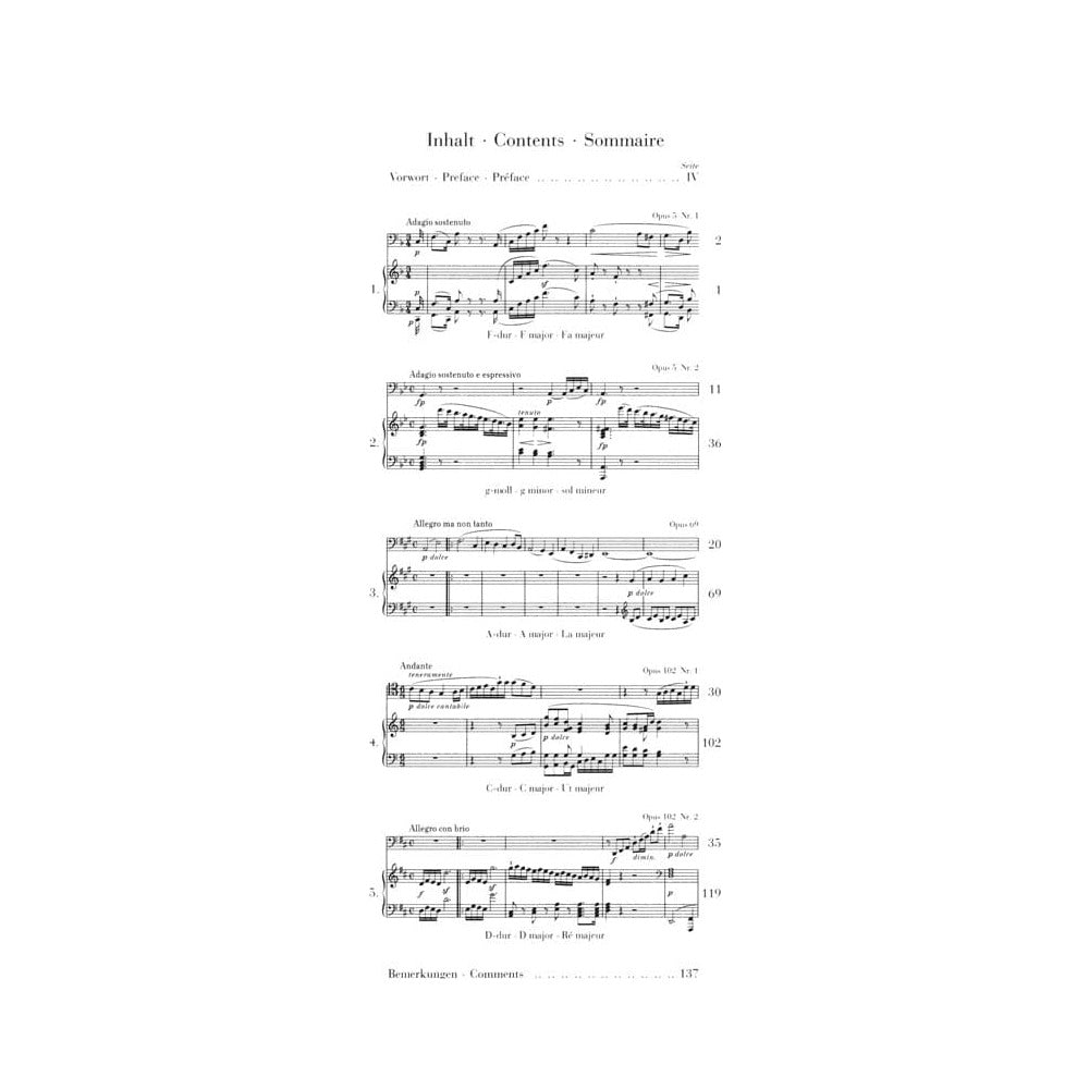 Beethoven, Ludwig - Sonatas for Cello and Piano - edited by Jens Dufner - G Henle Verlag