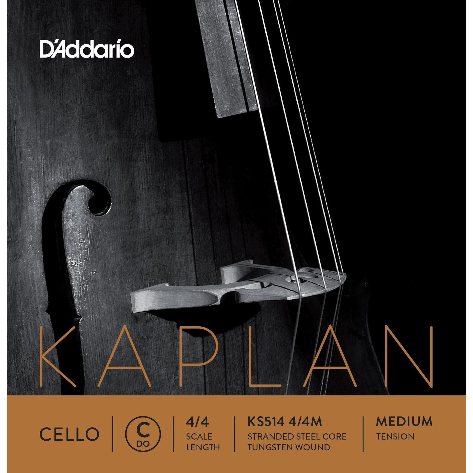 Kaplan Cello C String 4/4 Size Medium