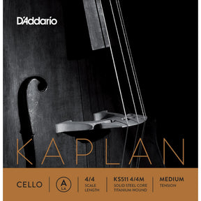 Kaplan Cello A String - 4/4 size - Medium Gauge