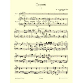 Mozart, WA - Concerto No 3 in G Major, K 216 - Violin and Piano - edited by David Oistrakh - Edition Peters