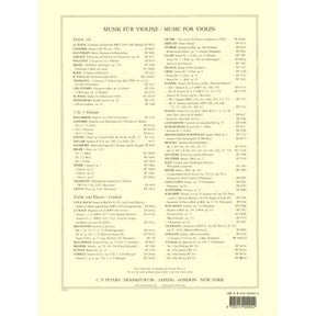 Mozart, WA - Concerto No 3 in G Major, K 216 - Violin and Piano - edited by David Oistrakh - Edition Peters