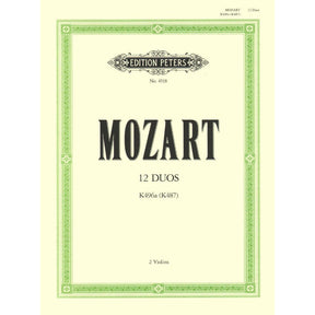 Mozart, WA - 12 Easy Duets, K 487 - Two Violins - edited by Irmgard Engels - Edition Peters