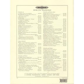 Brahms, Johannes - Sonata No 1 in e minor Op 38 for Cello and Piano - Arranged by Klengel - Peters Edition