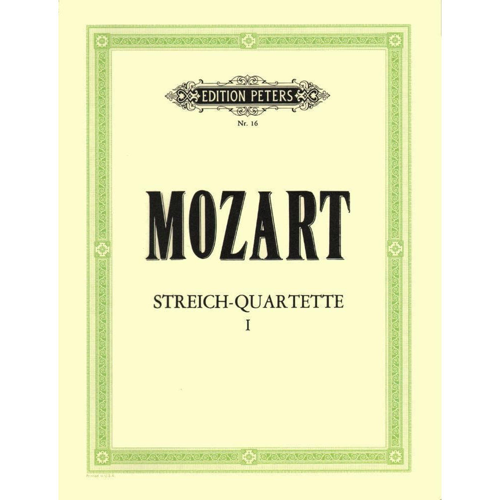 Mozart, WA - String Quartets, Volume 1: The 10 Famous Quartets - Two Violins, Viola, and Cello - edited by Andreas Moser and Hugo Becker - Edition Peters