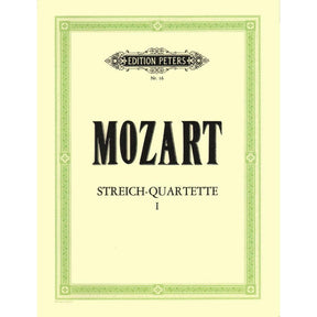 Mozart, WA - String Quartets, Volume 1: The 10 Famous Quartets - Two Violins, Viola, and Cello - edited by Andreas Moser and Hugo Becker - Edition Peters