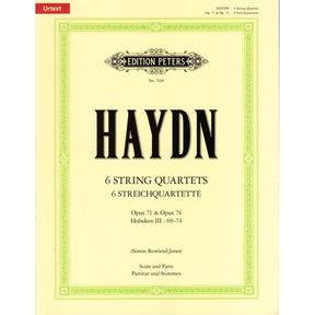 Haydn, Joseph - 6 String Quartets, Op 71 and 74 - edited by Simon Rowland-Jones - Edition Peters