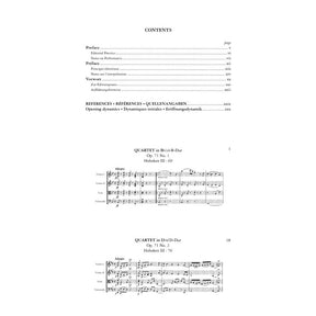 Haydn, Joseph - 6 String Quartets, Op 71 and 74 - edited by Simon Rowland-Jones - Edition Peters