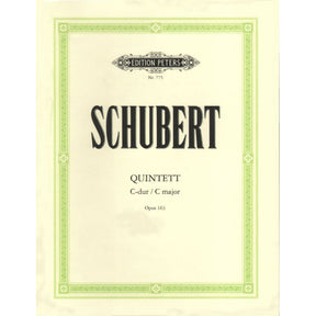 Schubert, Franz - Quintet In C Major, Op 163, D 956 - PARTS ONLY - Peters Edition