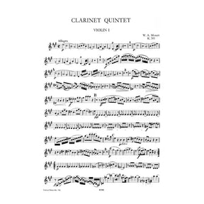 Mozart, WA - Clarinet Quintet in A Major, K 581 - Clarinet, Two Violins, Viola, and Cello - Edition Peters