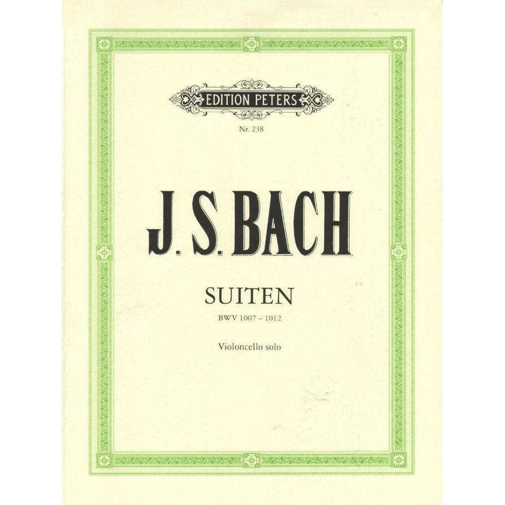 Bach, JS - 6 Suites BWV 1007 1012 for Cello - Arranged by Becker - Peters Edition
