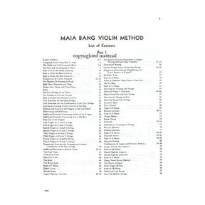 Bang, Maia - Violin Method, Book 1 (English Text Only) - Carl Fischer Edition