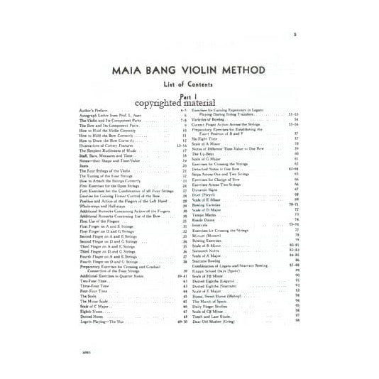 Bang, Maia - Violin Method, Book 1 (English Text Only) - Carl Fischer Edition