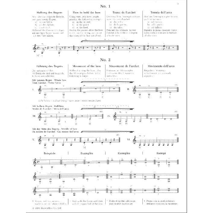 Sevcik, Otakar - School of Bowing Technique, Op 2, Part 1 - for Violin - Bosworth & Co