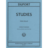 Duport, Jean-Louis - 21 Studies, Complete - Cello solo - edited by Pierre Fournier - International Edition