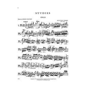 Duport, Jean-Louis - 21 Studies, Complete - Cello solo - edited by Pierre Fournier - International Edition
