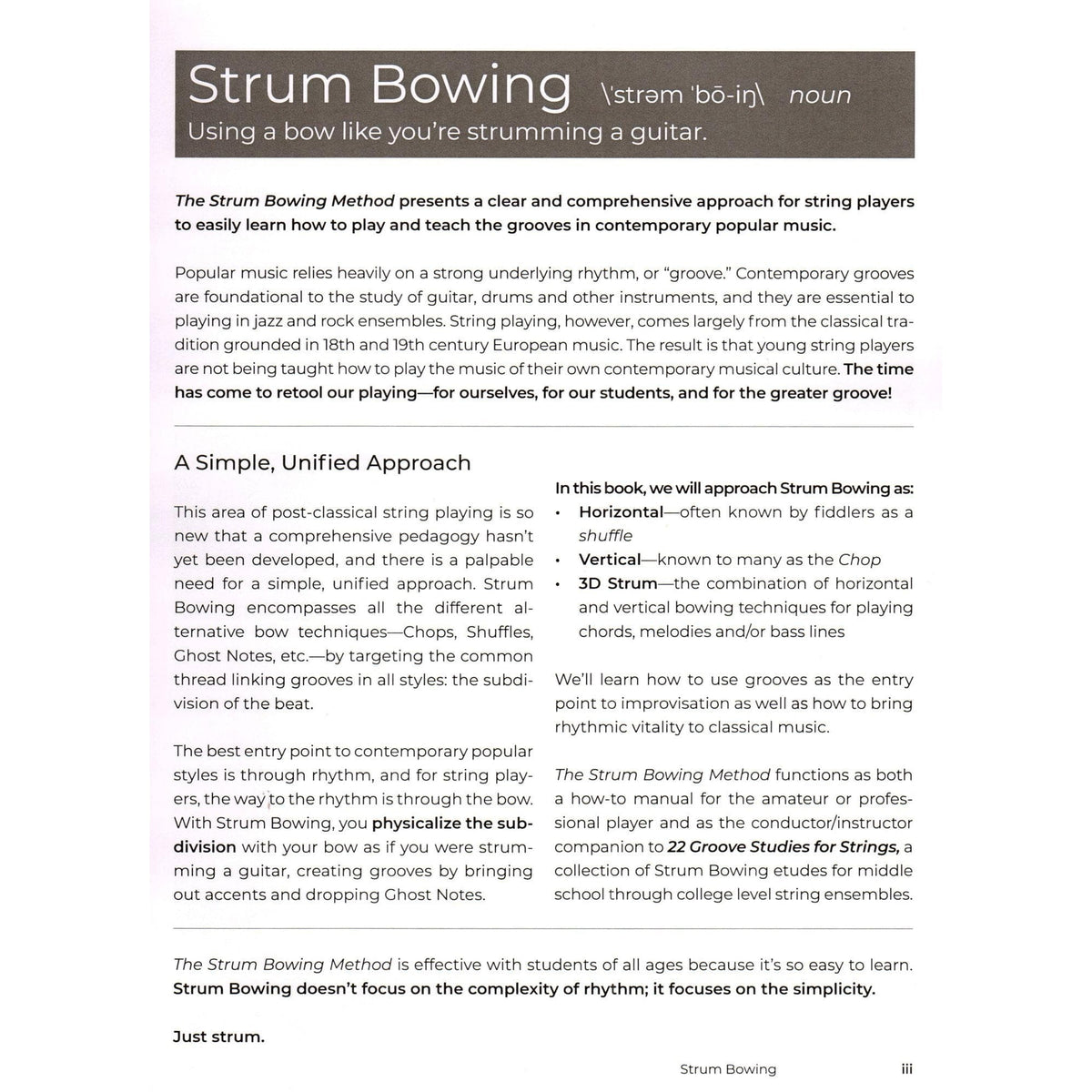 The Strum Bowing Method: How to Groove on Strings by Tracy Silverman