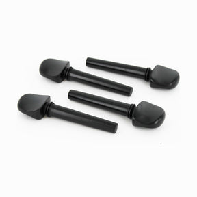 Violin Pegs Set of 4 - thick shaft ebony 4/4 size