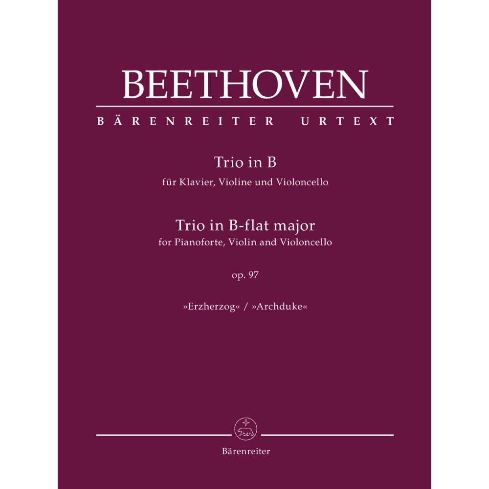 Beethoven, Ludwig - Trio in B-flat Major, Op 97 - Barenreiter URTEXT