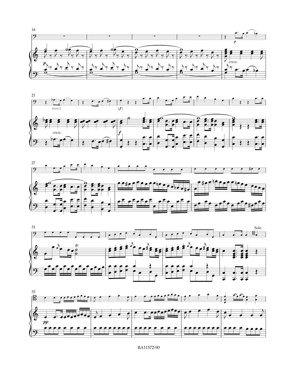 Mysliveček, Josef - Cello Concerto in C Major - Cello and Piano - edited by Spurný - Barenreiter Urtext