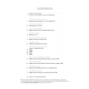 The Violin Collection 11 Pieces by 11 Composers - Violin and Piano, with Accompaniment CD - published by G Schirmer