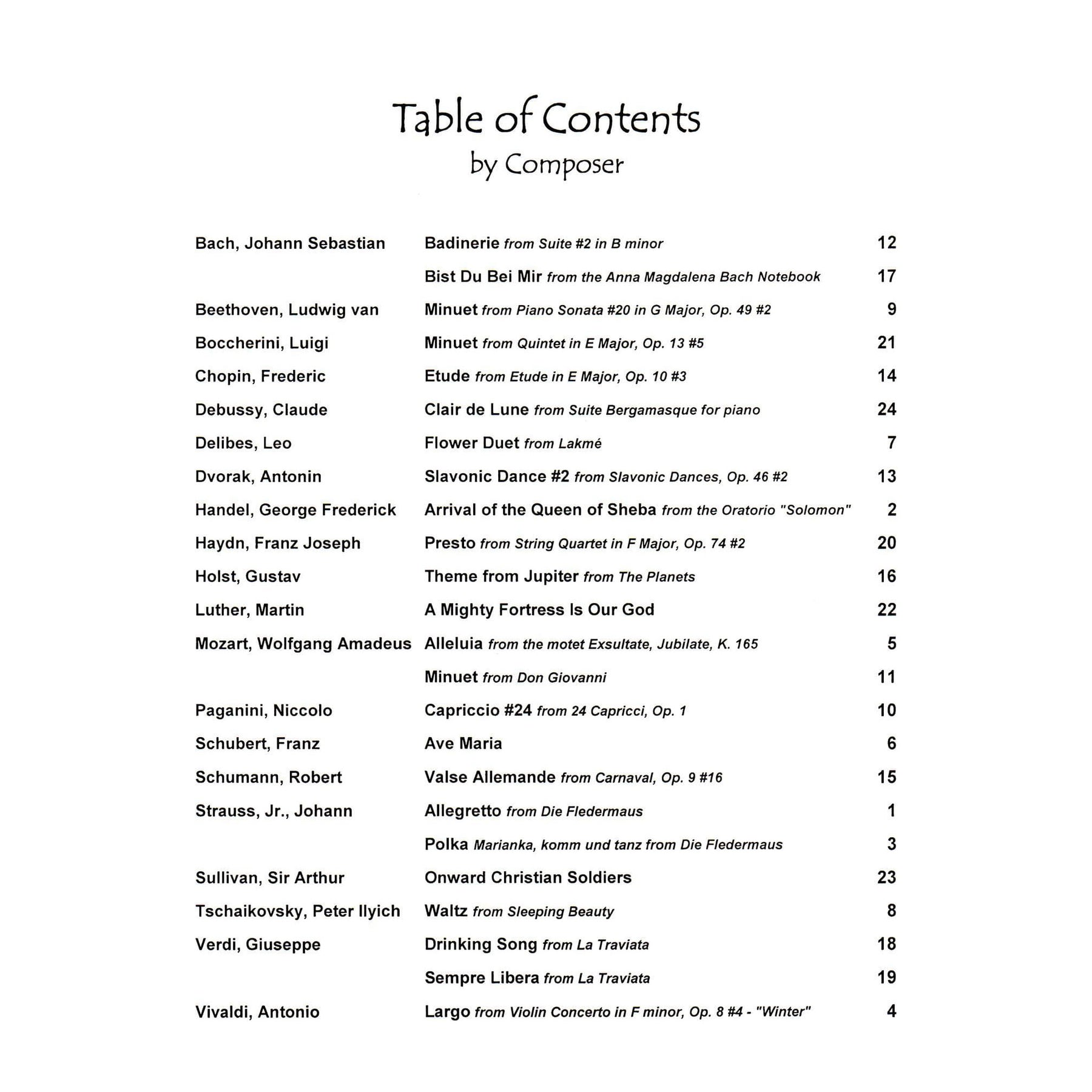 Music for Two - Volume 5 - Wedding Music and Classical Favorites - for Two Violins - Last Resort Music